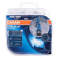 АВТОЛАМПА OSRAM COOL BLUE INTENSE +20%  / H3 / 12V / 55W / PK22S