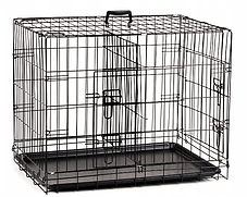 Клітка транспортер для перевезення собак металева 76x46x52 см, фото 2