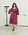 Разклешенное жіноче плаття великого розміру з v-подібним вирізом.Розміри:48/64+Кольору, фото 4