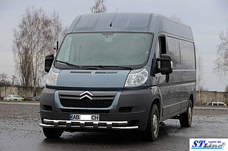 Захист переднього бампера (кенгурятник, бугель, дуга) Fiat Ducato 2006-2014