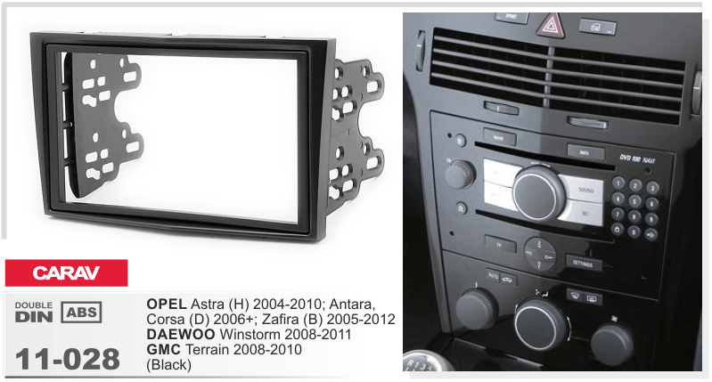 Перехідна рамка Opel Astra, Antara, Corsa, Zafira Carav 11-028, фото 1