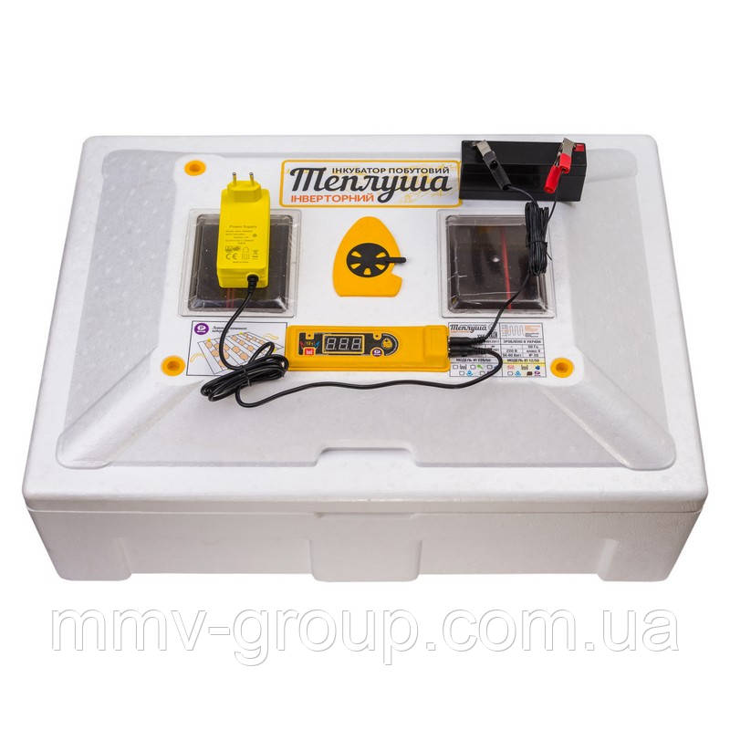 Інкубатор Теплуша 100 ТМВ, теновий + вологомір + 12 вольтів, фото 1