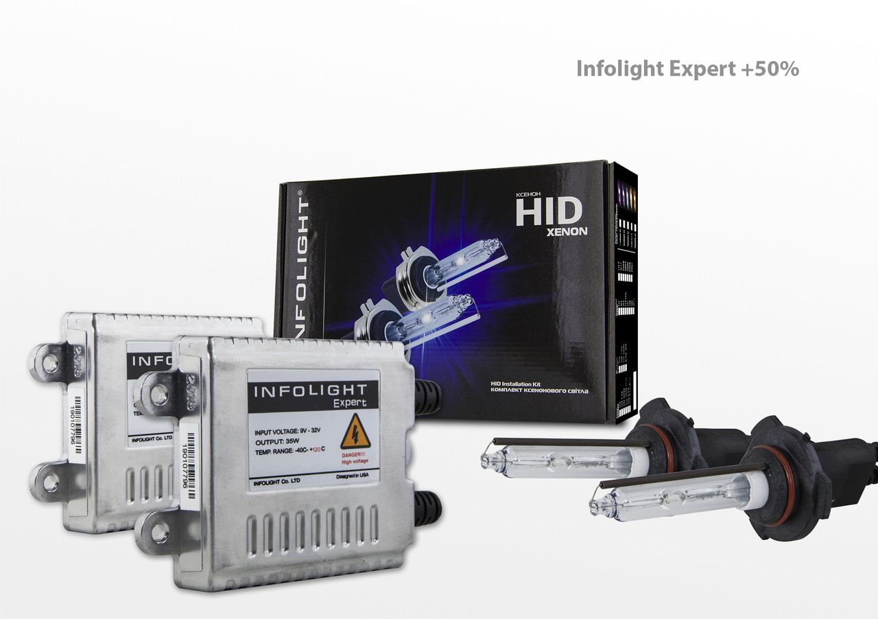 Комплект ксенону Infolight Expert +50% HB3 (9005) 6000 K, фото 1