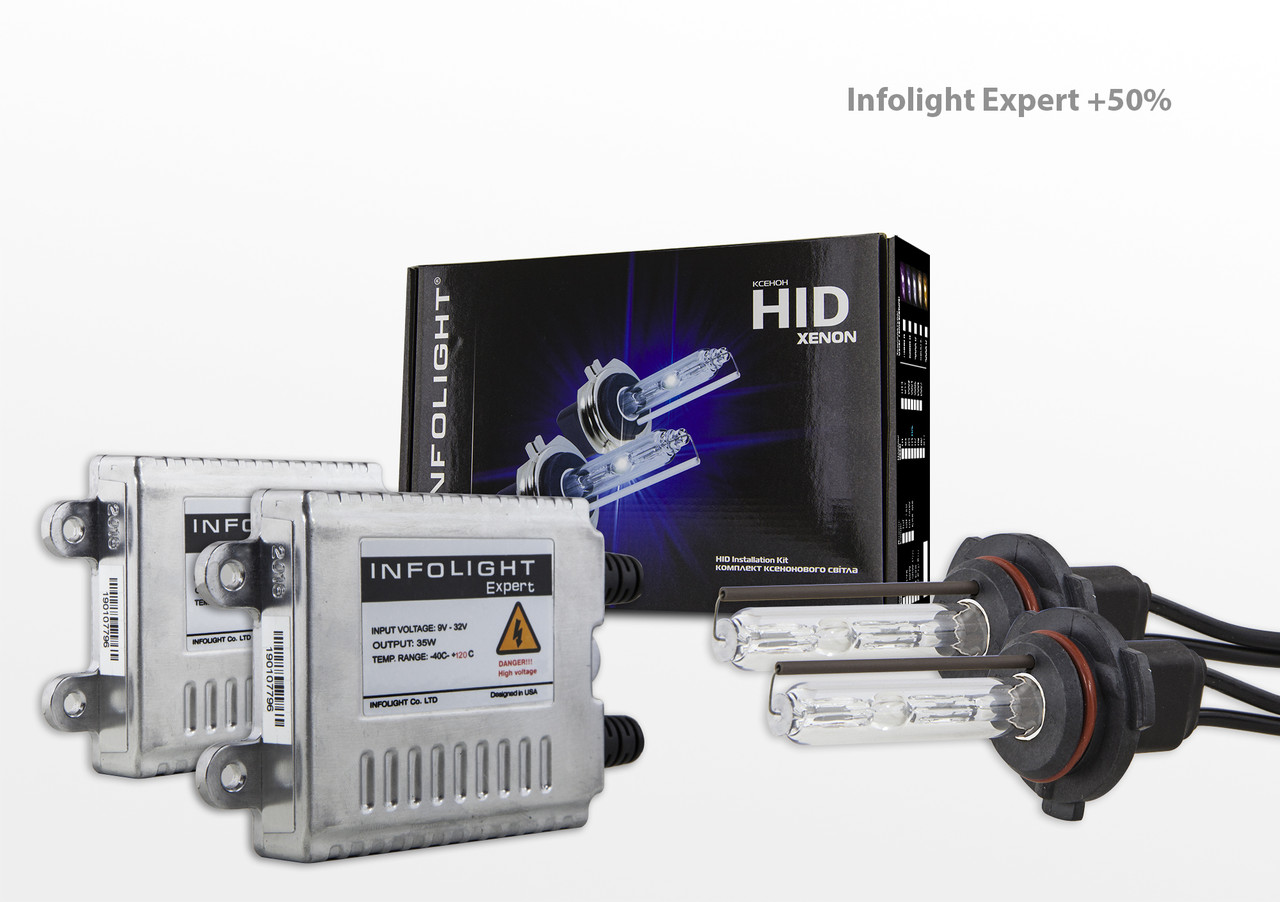 Комплект ксенону Infolight Expert +50% HB4 (9006) 6000K, фото 1