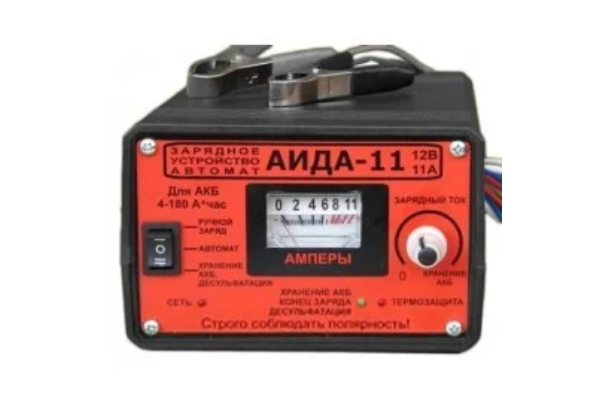 Імпульсне зарядний пристрій АІДА-11 з ефектом десульфатації, для 12 В акумуляторних батарей 4÷180А*год
