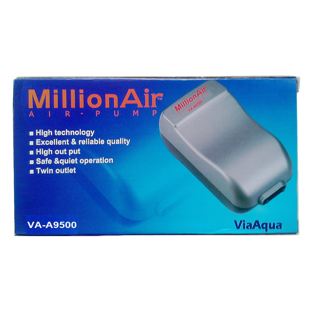 Двоканальний компресор для акваріума ViaAqua VA-9500, Atman АТ-А9500, фото 1