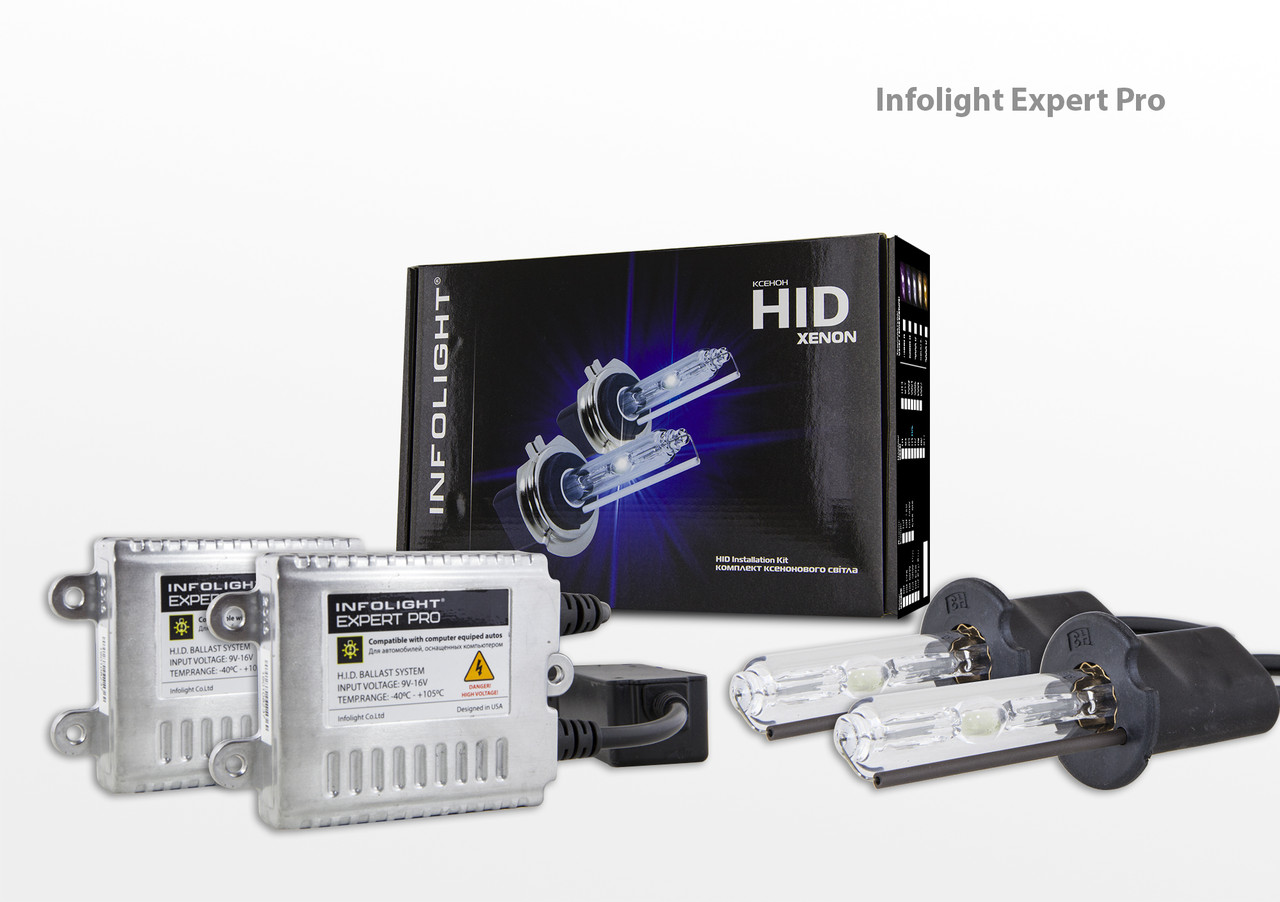 Комплект ксенону Infolight Expert Pro H3 5000 К + обманка, фото 1