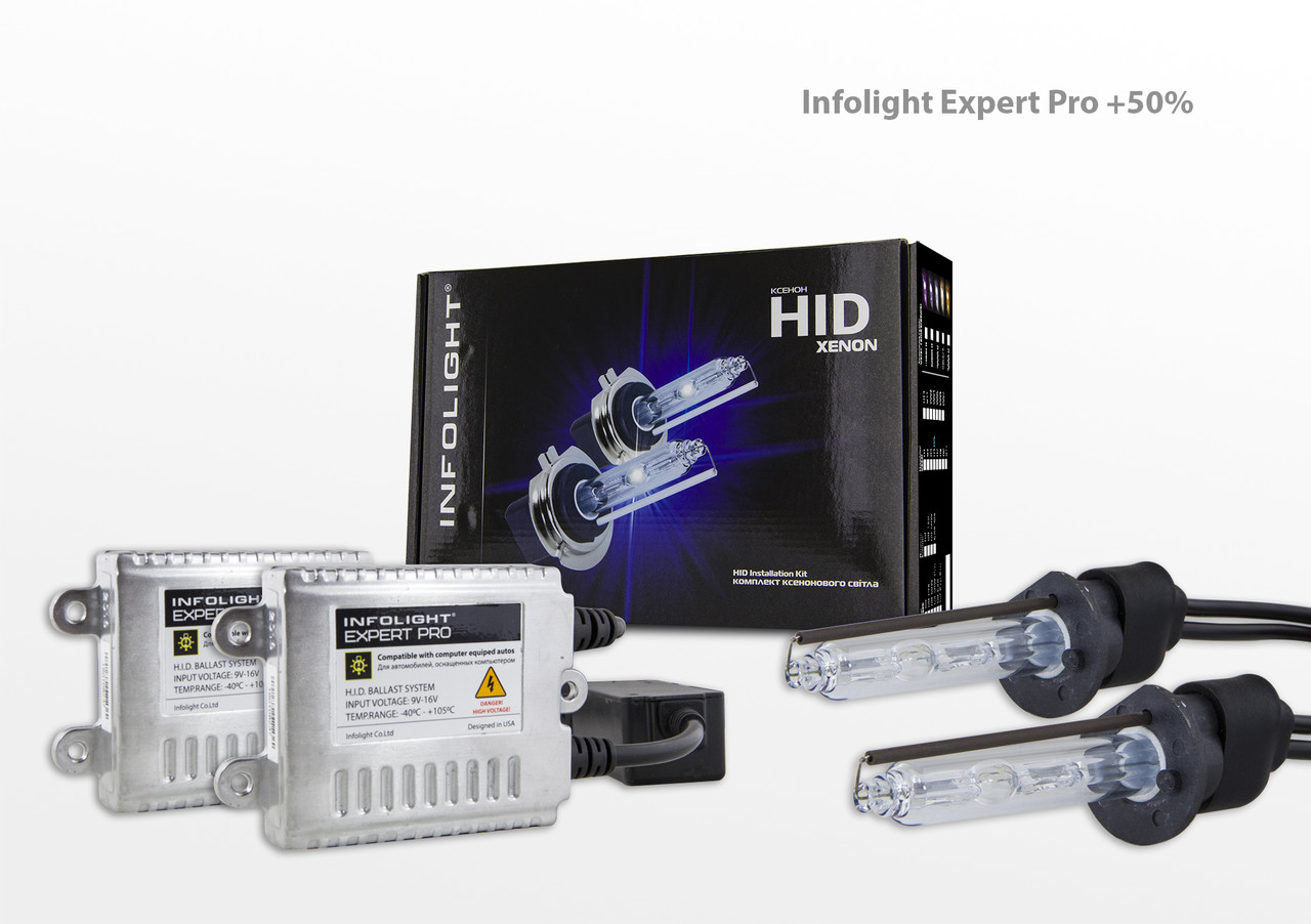 Комплект ксенону Infolight Expert Pro обманка H1 6000K+50%, фото 1