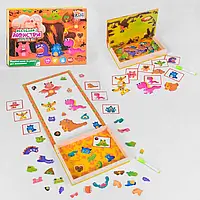 Гр Магнітна гра 17037 "Маленькі монстри" (12) українською мовою "Fun Game" 68 елементів, магнітні пазли,