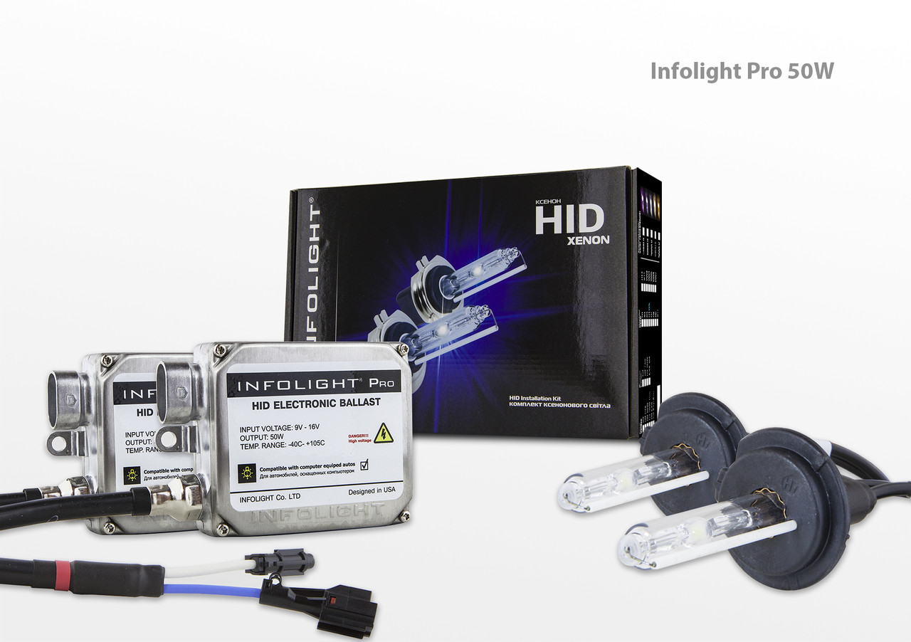 Комплект ксенону Infolight Pro (обманка) 50W H7 6000K, фото 1