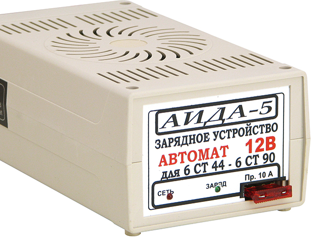 Автоматичний десульфатальний зарядний пристрій АІДА-5, для 12 В АКБ 32-90 А*год