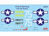 Пластикова модель 1/48 ICM 48161 американський винищувач Mustang P-51A, фото 2