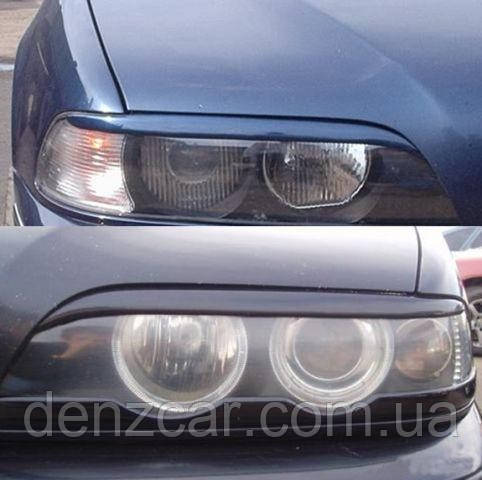 Реснички на фары BMW 5 sedan (E39) 1995-2003\Накладки на фары БМВ Е39 (AV-Tuning) - фото 5 - id-p1578340662