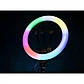 Кільцева лампа RGB MJ30 30 см з тримачем для телефона, фото 4