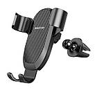 Автотримач для телефону в авто HOCO Dignity air outlet gravity CA71 black, фото 5