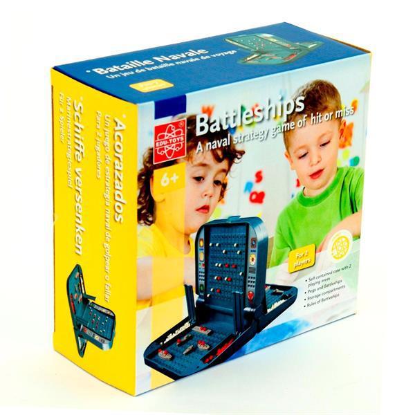 Детская пластиковая настольная игра Edu-Toys Морской бой, ребенку от 6 лет, для двоих игроков, разноцветная - фото 2 - id-p1578430969