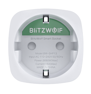 Розумна розетка BlitzWolf® BW-SHP13 Zigbee 3.0. Amazon Alexa, Google Home. Автовключення, моніторинг споживання, фото 3