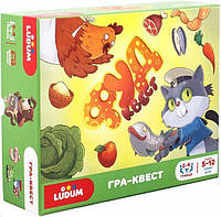 Детская настольная игра Ludum Фуд-квест на украинском языке, 2 4 игроки, для детей от 5 лет, разноцветный