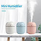 Ультразвуковой увлажнитель воздуха со светодиодной ночной лампой 180 мл (Синий) (белый) (Розовый), фото 3