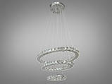 Кришталева світлодіодна овальна люстра 7242/S, фото 3