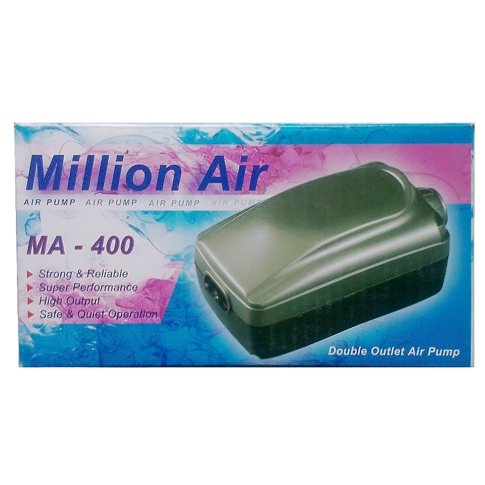 Двоканальний компресор для акваріума ViaAqua MA-400, Atman CR-30R, фото 1