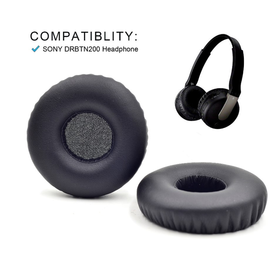 Амбушури накладки для навушників Sony DR BTN200 Колір Чорний Black, фото 1