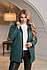Жіноча Стильна Куртка з капюшоном БАТАЛ, фото 6