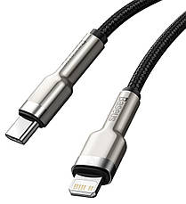 Кабель для зарядки телефона/ смартфона Baseus Type-C - Lightning 2 А 2 м Чорний/ Сірий (CATLJK-B01), фото 5