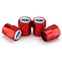 Ковпачки на ніпель для ВАЗ, Лада, Жирулі Alitek Short Red, 4 шт.