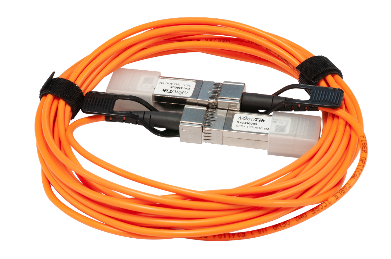 Кабель прямого підключення MikroTik SFP+ Active Optics, 5 м (S+AO0005)