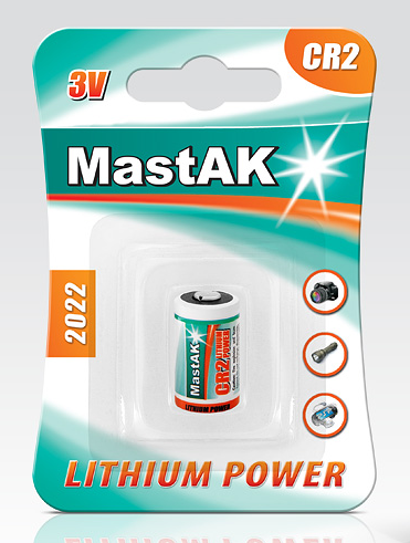 Літієва батарейка MastAK CR2, фото 1