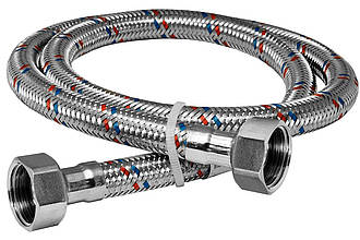 Шланги для підведення води з гуми з нержавіючої опліткою 1/2 120 см р. р.