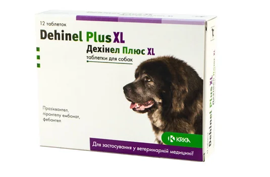 Дехінел Плюс XL, таблетки для собак 12 шт