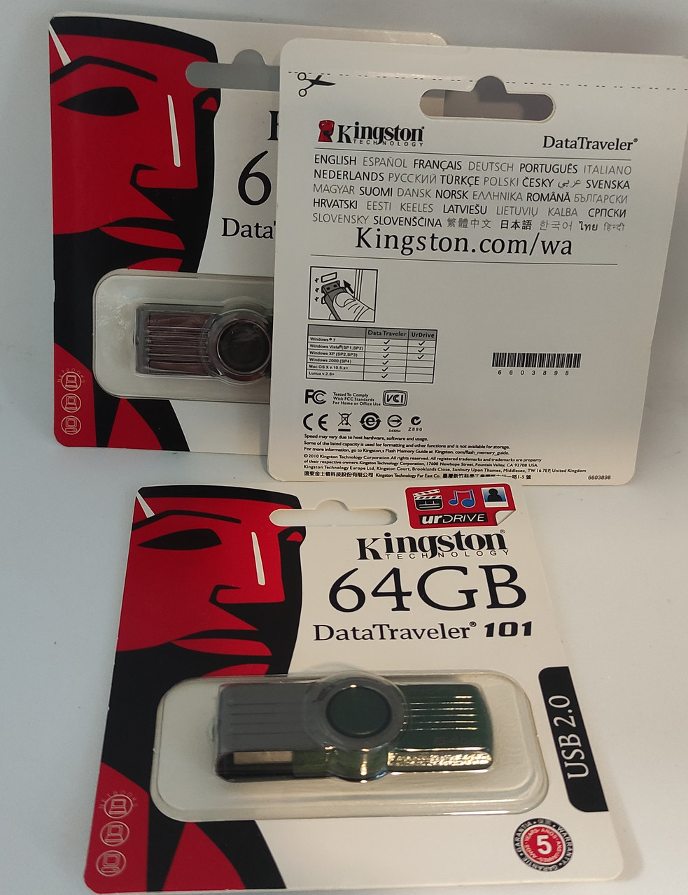 Флешка USB 64Gb Kingston DT101. Флеш накопичувач 64 Гб