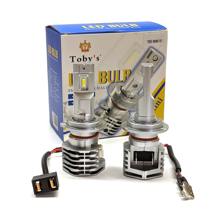 Комплект LED ламп Toby's TМ3 mini H7 9-32V 22W 6000K з радіатором (діод 1860), фото 1