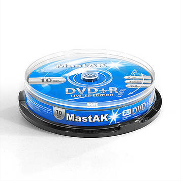 DVD+R диск MastAK "Limited Edition" ( Box10)