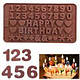 Силіконова форма Happy birthday букви цифри знаки 1,7 см, фото 3