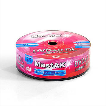 Диски MastAK DVD+R DL "Limited Edition" ( Bulk25)