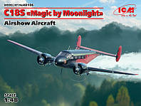 Пластикова модель 1/48 ICM 48186 американський літак Beech C18S "Magic by Moonlight", Airshow Aircraft