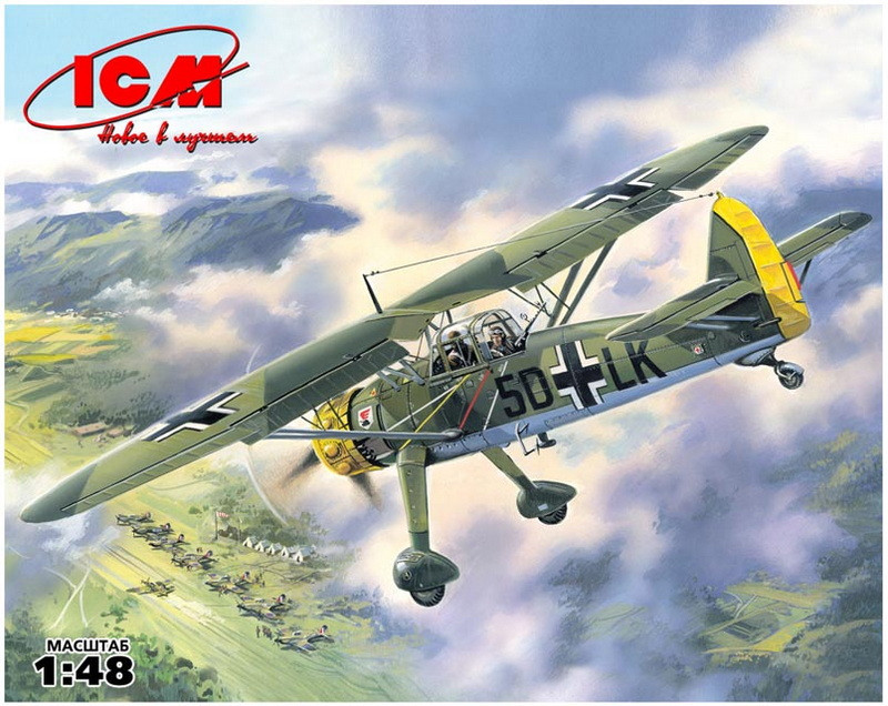Пластикова модель 1/48 ICM 48211 німецький літак-розвідник Henschel Hs 126A-1