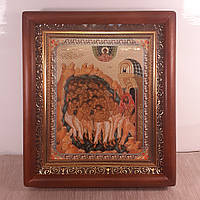 Ікона 40 мучеників Севастійських, лик 15х18 см, у коричневому прямому дерев'яному кіоті