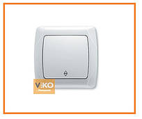 Вимикач 1-кл. прохідний білий ViKO Carmen