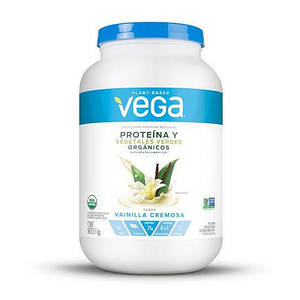 (уцінка термін по 12.23) Протеїн для веганів Vega Protein and Greens 1000 г (ESP) (смак вершково-ванільний)