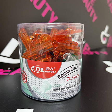 Пластиковые прищепки - 31 мм. 24 шт.  Dingli, фото 1