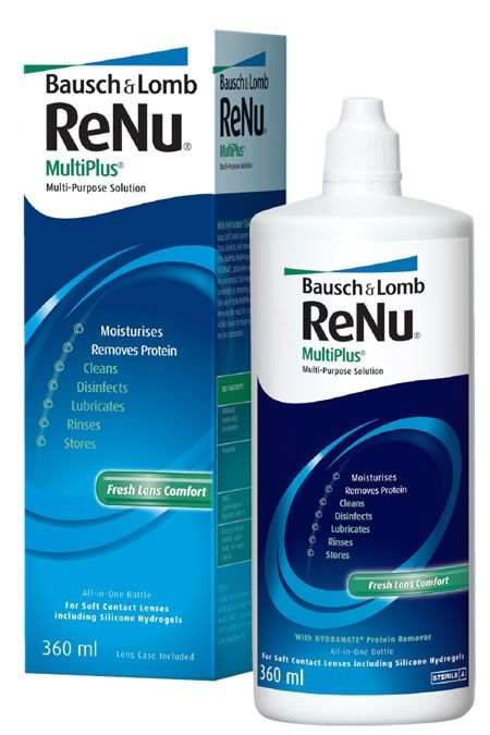 Розчин для контактних лінз Bausch and Lomb Renu Multi Plus(360 ml)