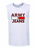 Мужская однотонная летняя майка ARMY JEANS