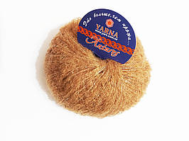 Італійська пряжа для в'язання Антарес Ярна Італія 25 гр. 250 м. бежева+золото