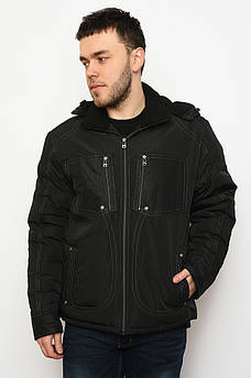 Куртка зимова чоловіча чорна 142050M