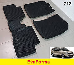 3D килимки EvaForma на Dacia Lodgy '12-, килимки ЕВА