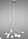 Люстра гілка підвісна  HUMANA 283/9 G4 9 білих пелюсток корпус білий, фото 2